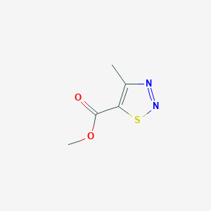 molecular formula C5H6N2O2S B069519 4-甲基-1,2,3-噻二唑-5-甲酸甲酯 CAS No. 183298-93-3