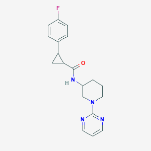 2-(4-fluorophenyl)-N-(1-pyrimidin-2-ylpiperidin-3-yl)cyclopropane-1-carboxamide