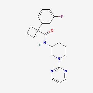 1-(3-fluorophenyl)-N-(1-pyrimidin-2-ylpiperidin-3-yl)cyclobutane-1-carboxamide