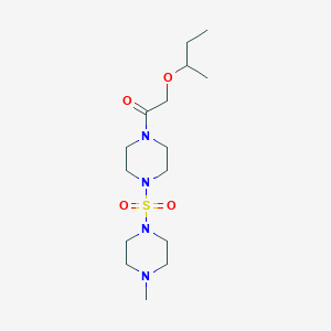 2-Butan-2-yloxy-1-[4-(4-methylpiperazin-1-yl)sulfonylpiperazin-1-yl]ethanone