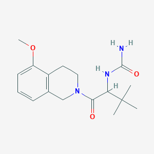 [1-(5-methoxy-3,4-dihydro-1H-isoquinolin-2-yl)-3,3-dimethyl-1-oxobutan-2-yl]urea