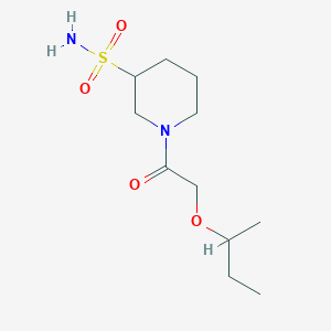 1-(2-Butan-2-yloxyacetyl)piperidine-3-sulfonamide