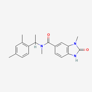 N-[1-(2,4-dimethylphenyl)ethyl]-N,3-dimethyl-2-oxo-1H-benzimidazole-5-carboxamide