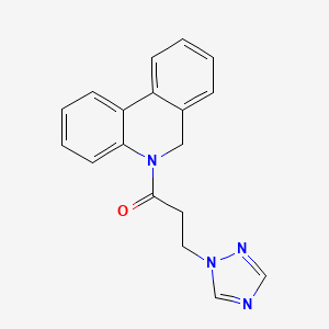 1-(6H-phenanthridin-5-yl)-3-(1,2,4-triazol-1-yl)propan-1-one