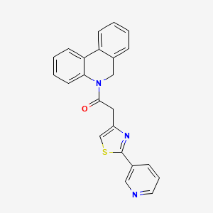 1-(6H-phenanthridin-5-yl)-2-(2-pyridin-3-yl-1,3-thiazol-4-yl)ethanone