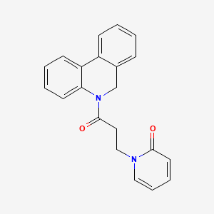 1-[3-oxo-3-(6H-phenanthridin-5-yl)propyl]pyridin-2-one