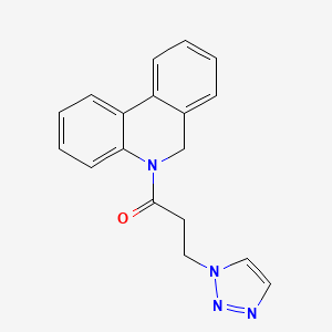 1-(6H-phenanthridin-5-yl)-3-(triazol-1-yl)propan-1-one