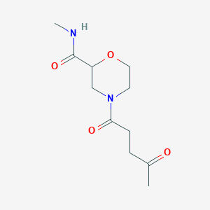 N-methyl-4-(4-oxopentanoyl)morpholine-2-carboxamide