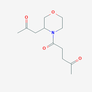 1-[3-(2-Oxopropyl)morpholin-4-yl]pentane-1,4-dione