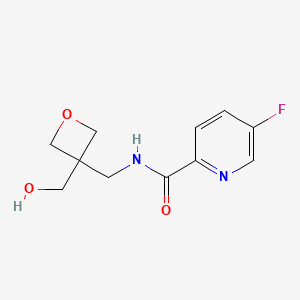 5-fluoro-N-[[3-(hydroxymethyl)oxetan-3-yl]methyl]pyridine-2-carboxamide