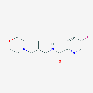 5-fluoro-N-(2-methyl-3-morpholin-4-ylpropyl)pyridine-2-carboxamide