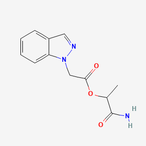 (1-Amino-1-oxopropan-2-yl) 2-indazol-1-ylacetate