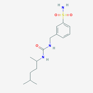 1-(5-Methylhexan-2-yl)-3-[(3-sulfamoylphenyl)methyl]urea