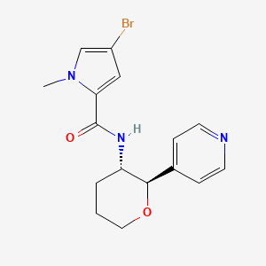 4-bromo-1-methyl-N-[(2R,3S)-2-pyridin-4-yloxan-3-yl]pyrrole-2-carboxamide