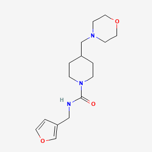 N-(furan-3-ylmethyl)-4-(morpholin-4-ylmethyl)piperidine-1-carboxamide