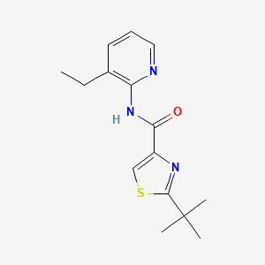 2-tert-butyl-N-(3-ethylpyridin-2-yl)-1,3-thiazole-4-carboxamide