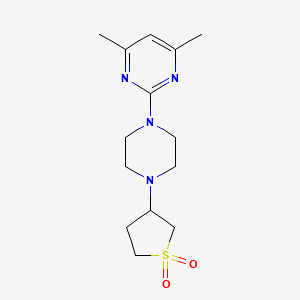 3-[4-(4,6-Dimethylpyrimidin-2-yl)piperazin-1-yl]thiolane 1,1-dioxide