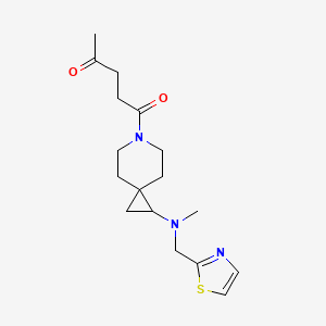 1-[2-[Methyl(1,3-thiazol-2-ylmethyl)amino]-6-azaspiro[2.5]octan-6-yl]pentane-1,4-dione