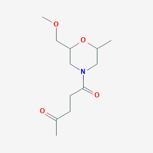 1-[2-(Methoxymethyl)-6-methylmorpholin-4-yl]pentane-1,4-dione