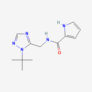 N-[(2-tert-butyl-1,2,4-triazol-3-yl)methyl]-1H-pyrrole-2-carboxamide