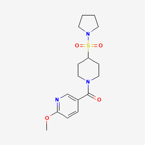 (6-Methoxypyridin-3-yl)-(4-pyrrolidin-1-ylsulfonylpiperidin-1-yl)methanone