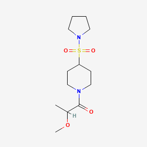 2-Methoxy-1-(4-pyrrolidin-1-ylsulfonylpiperidin-1-yl)propan-1-one