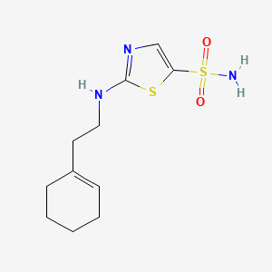 2-[2-(Cyclohexen-1-yl)ethylamino]-1,3-thiazole-5-sulfonamide