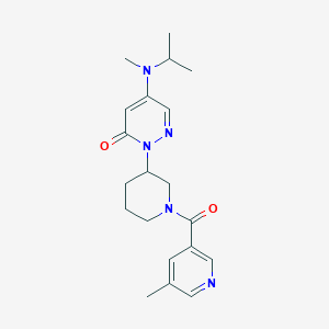 5-[Methyl(propan-2-yl)amino]-2-[1-(5-methylpyridine-3-carbonyl)piperidin-3-yl]pyridazin-3-one