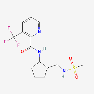 N-[2-(methanesulfonamidomethyl)cyclopentyl]-3-(trifluoromethyl)pyridine-2-carboxamide