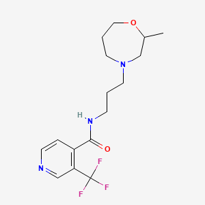 N-[3-(2-methyl-1,4-oxazepan-4-yl)propyl]-3-(trifluoromethyl)pyridine-4-carboxamide