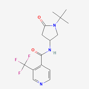 N-(1-tert-butyl-5-oxopyrrolidin-3-yl)-3-(trifluoromethyl)pyridine-4-carboxamide