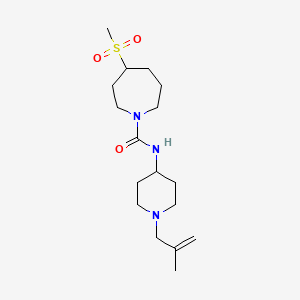 N-[1-(2-methylprop-2-enyl)piperidin-4-yl]-4-methylsulfonylazepane-1-carboxamide