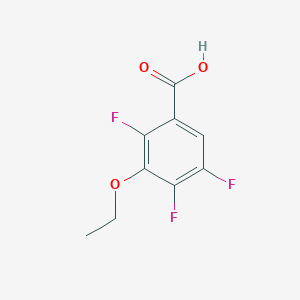 molecular formula C9H7F3O3 B069542 3-Ethoxy-2,4,5-trifluorobenzoic acid CAS No. 169507-61-3