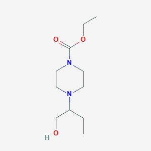 molecular formula C11H22N2O3 B6956730 Ethyl 4-(1-hydroxybutan-2-yl)piperazine-1-carboxylate 