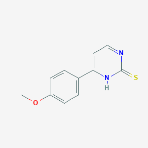 molecular formula C11H10N2OS B069585 4-(4-甲氧基苯基)嘧啶-2-硫醇 CAS No. 175202-77-4