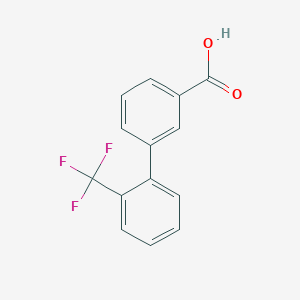 molecular formula C14H9F3O2 B069591 Ácido 2'-trifluorometil-bifenil-3-carboxílico CAS No. 168618-48-2