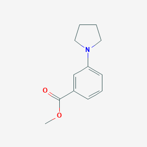 molecular formula C12H15NO2 B069595 3-(1-吡咯烷基)苯甲酸甲酯 CAS No. 186086-71-5