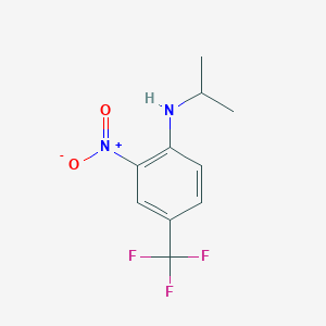 molecular formula C10H11F3N2O2 B069606 N-异丙基-2-硝基-4-(三氟甲基)苯胺 CAS No. 175277-90-4