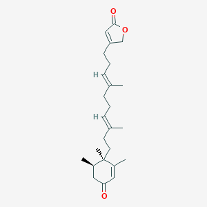 molecular formula C25H36O3 B069612 Cyclolinteinone CAS No. 159934-16-4