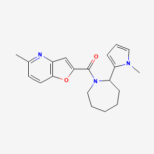 (5-Methylfuro[3,2-b]pyridin-2-yl)-[2-(1-methylpyrrol-2-yl)azepan-1-yl]methanone