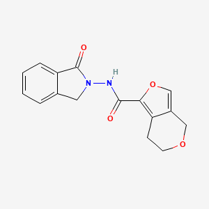 N-(3-oxo-1H-isoindol-2-yl)-6,7-dihydro-4H-furo[3,4-c]pyran-1-carboxamide