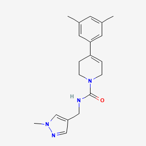 4-(3,5-dimethylphenyl)-N-[(1-methylpyrazol-4-yl)methyl]-3,6-dihydro-2H-pyridine-1-carboxamide