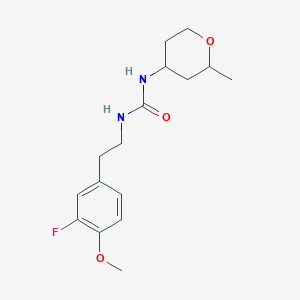 1-[2-(3-Fluoro-4-methoxyphenyl)ethyl]-3-(2-methyloxan-4-yl)urea