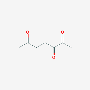 molecular formula C7H10O3 B069621 Heptane-2,3,6-trione CAS No. 176237-95-9