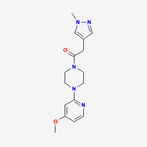 1-[4-(4-Methoxypyridin-2-yl)piperazin-1-yl]-2-(1-methylpyrazol-4-yl)ethanone