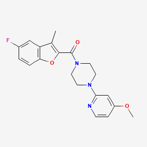 (5-Fluoro-3-methyl-1-benzofuran-2-yl)-[4-(4-methoxypyridin-2-yl)piperazin-1-yl]methanone