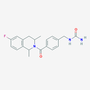 [4-(6-fluoro-1,3-dimethyl-3,4-dihydro-1H-isoquinoline-2-carbonyl)phenyl]methylurea