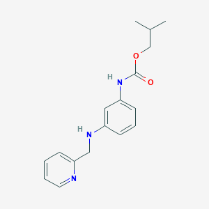 2-methylpropyl N-[3-(pyridin-2-ylmethylamino)phenyl]carbamate