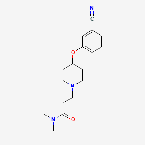 3-[4-(3-cyanophenoxy)piperidin-1-yl]-N,N-dimethylpropanamide