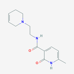 N-[2-(3,6-dihydro-2H-pyridin-1-yl)ethyl]-6-methyl-2-oxo-1H-pyridine-3-carboxamide